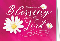 Thinking of You Religious You Are a Blessing from the Lord card