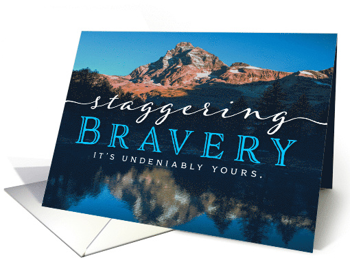 Cancer Survivor Congratulations Staggering Bravery is Yours! card