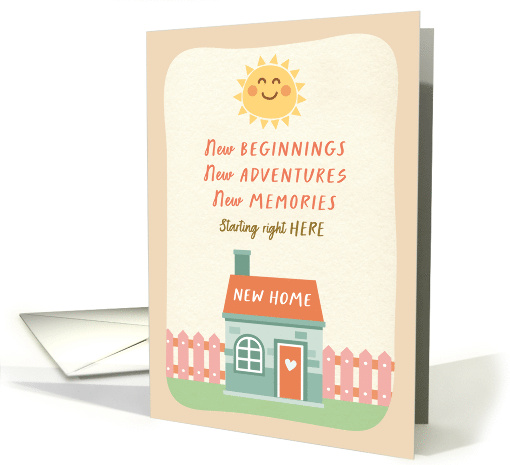 New Home Congrats from Realtor New BEGINNINGS Starting Right Here card