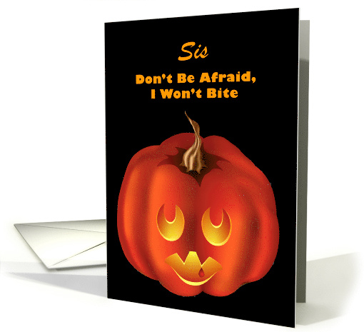 Halloween Vampire Pumpkin Personalized card (1487484)