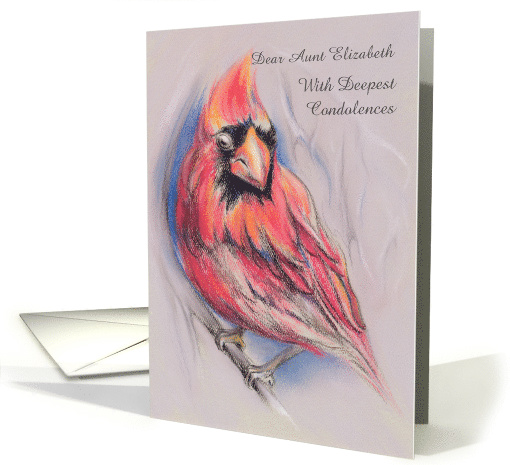 Cardinal Art Condolences Personalized card (1488094)