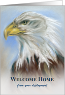 Custom Welcome Home from Military Service Bald Eagle Art card