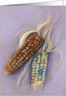 All Occasion Blank Indian Corn Pastel Artwork card