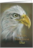 Custom Relative Dad Birthday Bald Eagle Art card