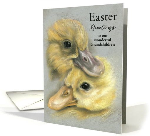 Custom Easter Greetings for Relative Grandchildren Cute... (1560636)