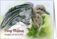 Christmas Daughter Son in Law Mourning Dove Ivy Custom Relative card
