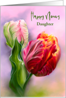 Daughter Persian New Year Norooz Colorful Spring Tulips Personalized card
