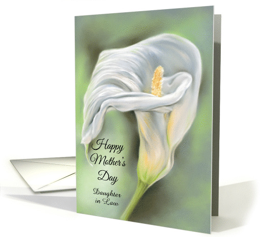 Mothers Day Daughter in Law Graceful Calla Flower White... (1826178)