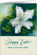 Easter from Across the Miles White Azalea Flower Custom card