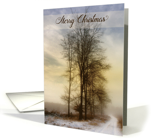 Christmas Snow Covered Country Lane card (1494820)