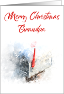 Merry Christmas Grandpa Mailbox card