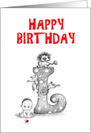 HAPPY BIRTHDAY! for a special little boy with the letter L. card