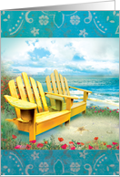 Together at the Beach Friendship Anniversary card