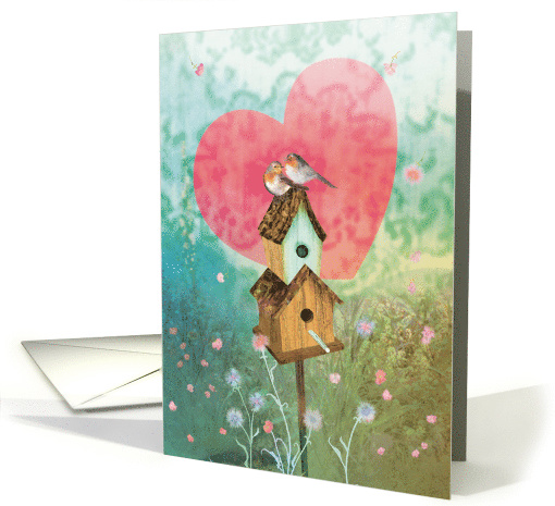 Birdhouse Garden Valentine card (1507628)