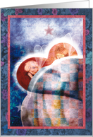 Sleeping Angel Children Valentine card