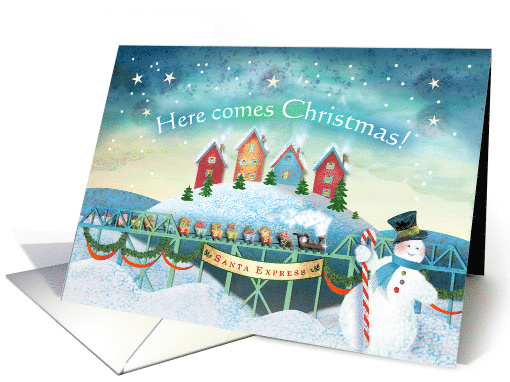 Christmas Santa Express Train card (1540310)