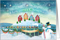 Christmas Santa Express Train card