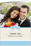 Thank You for being in Our Wedding Custom Photo card