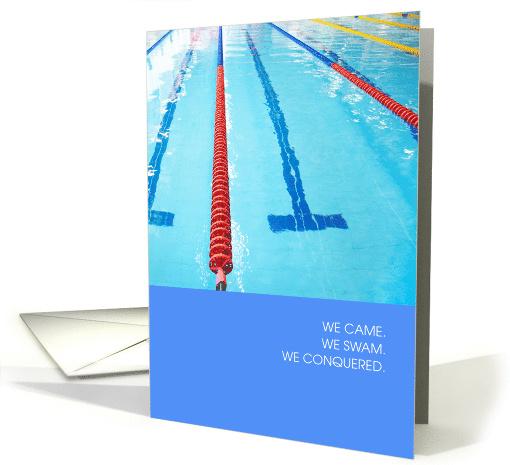 Thank you Swimming Coach card (1513422)