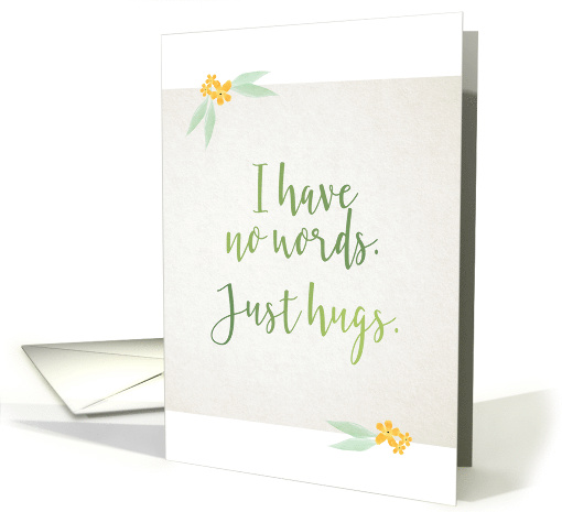 Cancer I have no words - just hugs card (1529132)