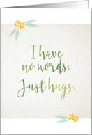 Cancer I have no words - just hugs card