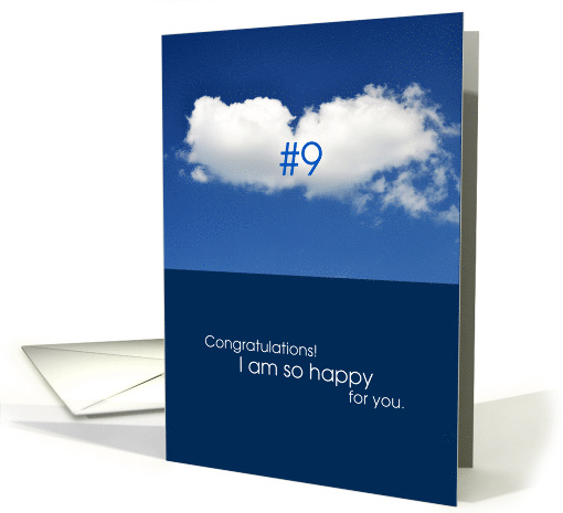 Congratulations - Bet You're on Cloud Nine card (1543450)