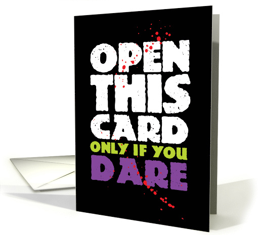 Halloween Open this Card Only if You Dare card (1545946)