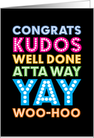 Business Promotion Congratulations Kudos Well Done Atta Way Yay WooHoo card