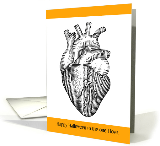 Halloween Anatomical Heart to the One I Love card (1571920)
