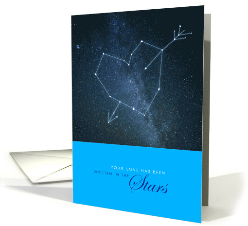 Wedding Congratulations Your Love Has Been Written in the Stars card