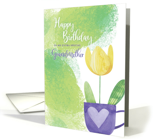 Happy Birthday to my Extra Special Grandmother Tulip card (1584434)