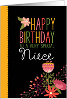 Folksy Happy Birthday to Niece card