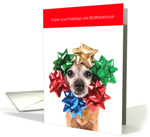 BOWdacious Cute Doggie Christmas card (1658052)