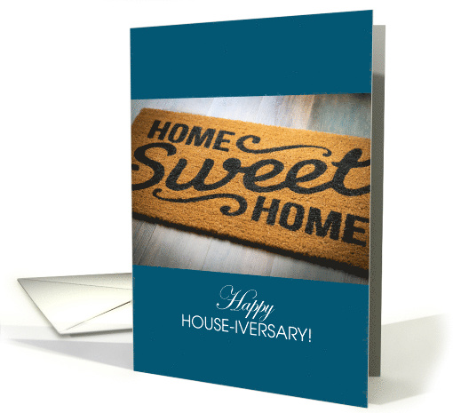 Home Sweet Home Welcome Mat Happy House-iversary card (1659548)
