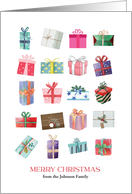 Many Pretty Packages One Of Our Greatest Gifts Christmas From Custom Name card