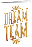 Business Employee Dream Team Keep On Shining Glitter Effect card