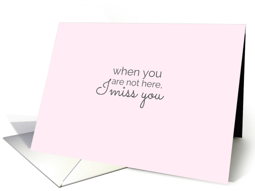 from your Vagina Missing You Pink and Flirty Adult Theme card