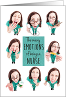 The Many Emotions of a Nurse for Nurses Day card