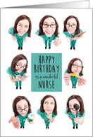 Happy Birthday to a Wonderful Nurse card