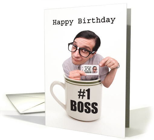 Happy Birthday Boss Cup of Joe card (1521906)