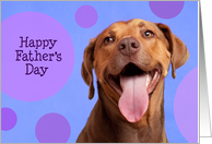 Happy Father’s Day Smiling Dog card