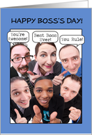 Happy Boss’s Day From Group Humor card