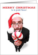 Merry Christmas Boss Humor card