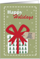 Happy Holidays From Your Paper Carrier card