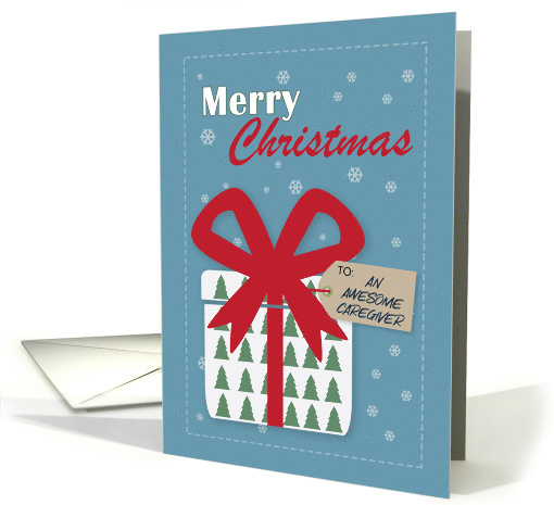Merry Christmas to an Awesome Caregiver card (1548508)