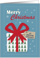 Merry Christmas to an Awesome Caregiver card