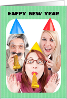 Happy New Year For Anyone Funny Party People Humor card