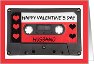 Happy Valentine’s Day Husband Mix Tape Humor card