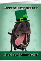 Happy St. Patrick’s Day Aunt Dog Humor card
