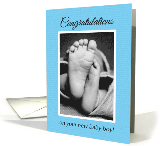 Congratulations on your New Baby Boy card (1555352)